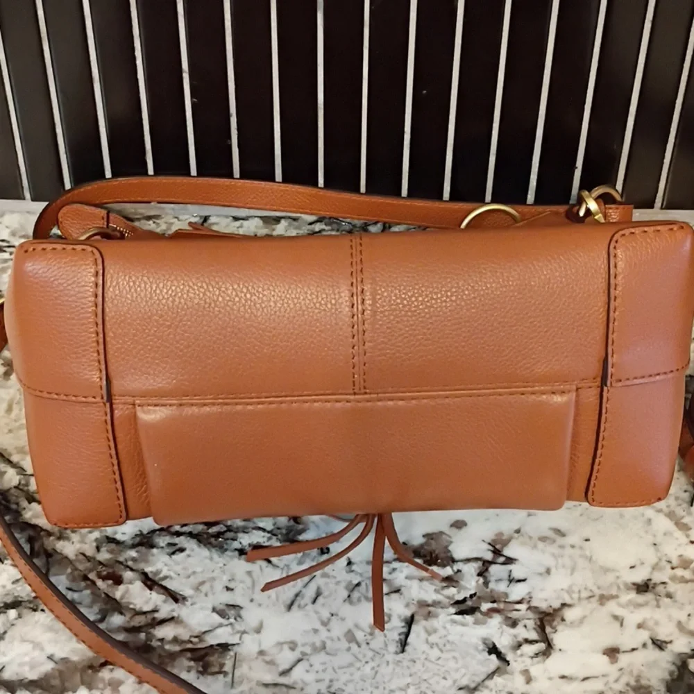 NWT See By Chloe Joan Leather Crossbody NWT In Tan - Picture 7 of 9